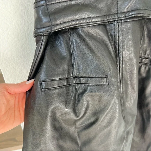 Marissa Webb Faux Leather Zip Dress in Black - threedaughtersproperties.com